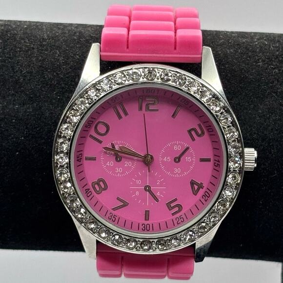 Pink Crystal Darice Men's Watch - Picture 2 of 5